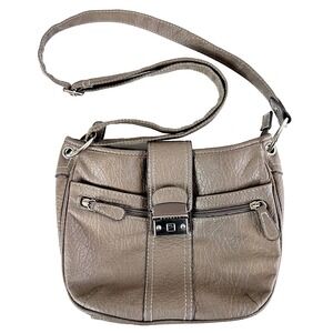 Rosetti Crossbody Bag Shoulder Convertible Purse Smoke Taupe